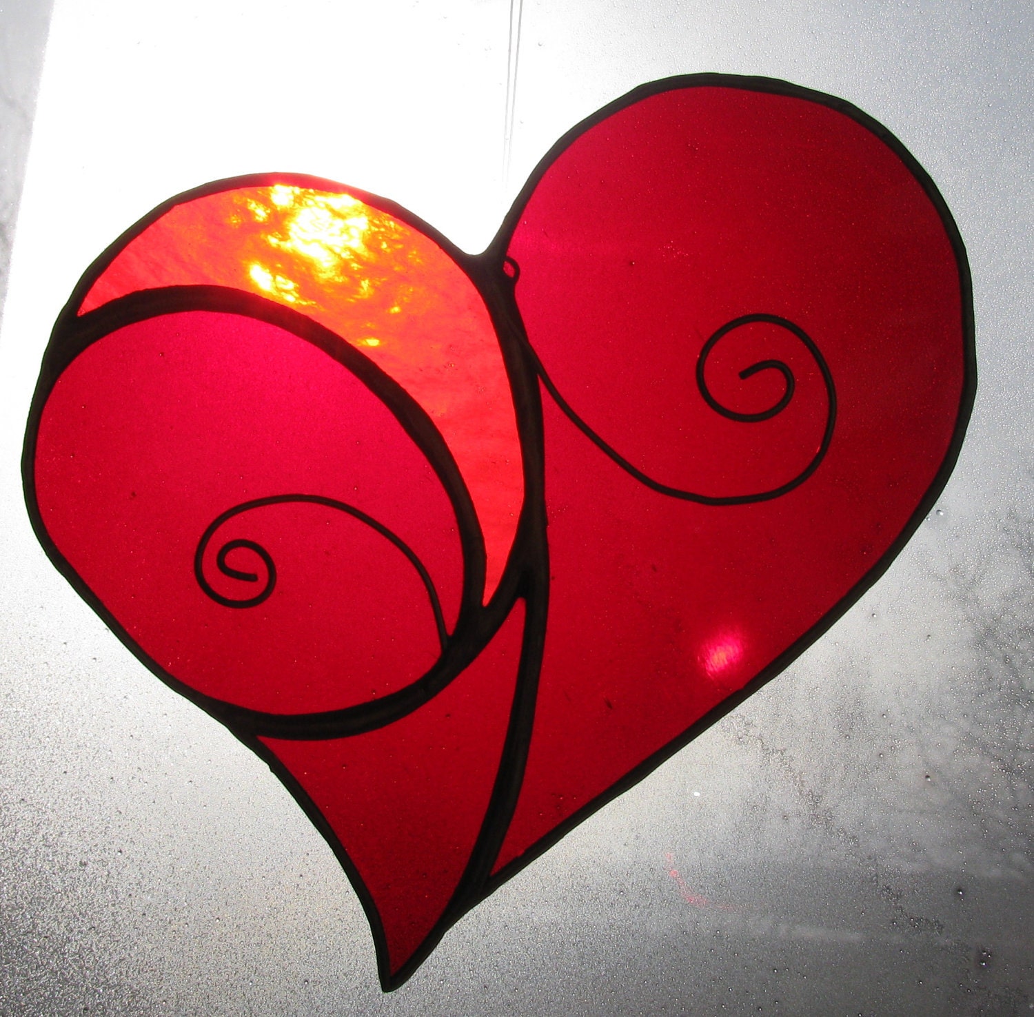 Red Heart Suncatcher
