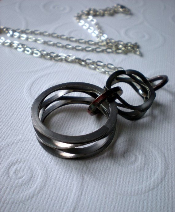 Steel Necklace: Hardware Jewelry - Metal Jewelry - Industrial Jewelry - Unique Jewelry