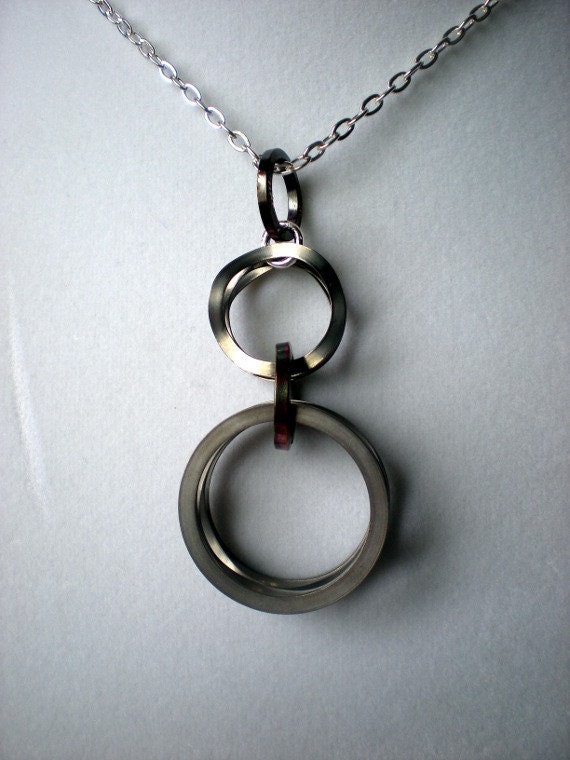 Steel Necklace: Hardware Jewelry - Metal Jewelry - Industrial Jewelry - Unique Jewelry