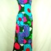 1960s Maxi Sundress - Colorful Mod Floral Print (small) by Rappi