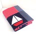 SALE....Sailing Boat Crib Quilt , Baby boy quilt..