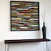 Wooden Art Wall Sculpture - Skinny Rectangles - Reclaimed wood - Abstract Sculpture