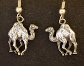 Sterling Silver Camal Earrings on Sterling Silver French Wires
