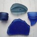 Scottish Blue Sea Glass Bottle Pieces SG234