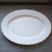 Large Vintage White Ironstone Platter - Elegant Farmhouse