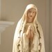 Vintage Creamy Chalkware Madonna Virgin Mary Statue