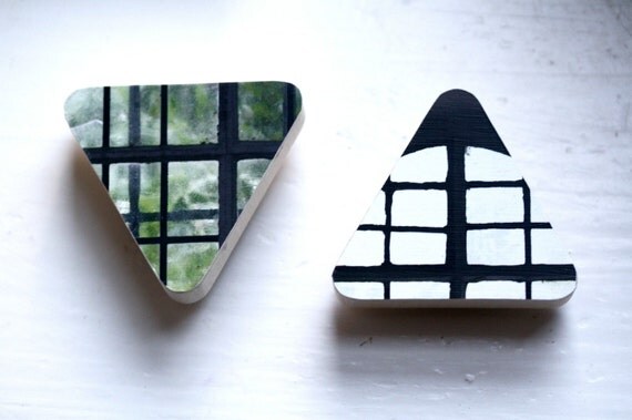 Light in the House of God Triangular Decorative Wood Block Wall Hangings