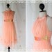 On The Floor - Cocktail Party Prom Wedding Dinner Bridesmaid Tangerine Peachy Dress Halter See Through Sweet Romance