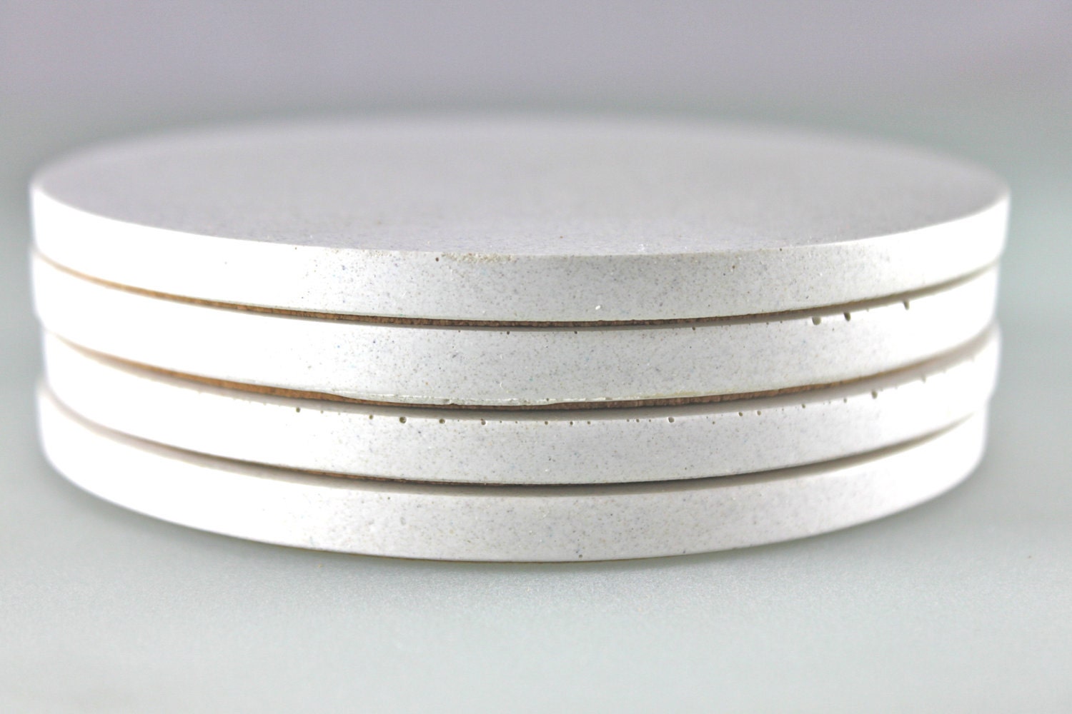 Refined. White. Concrete. Coaster.