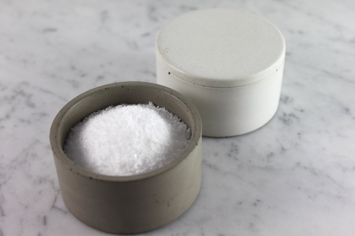 Small Stacking Spice Cellar. Small Stacking Salt Cellar. Small Stacking Containers. Concrete Stacking Cellars