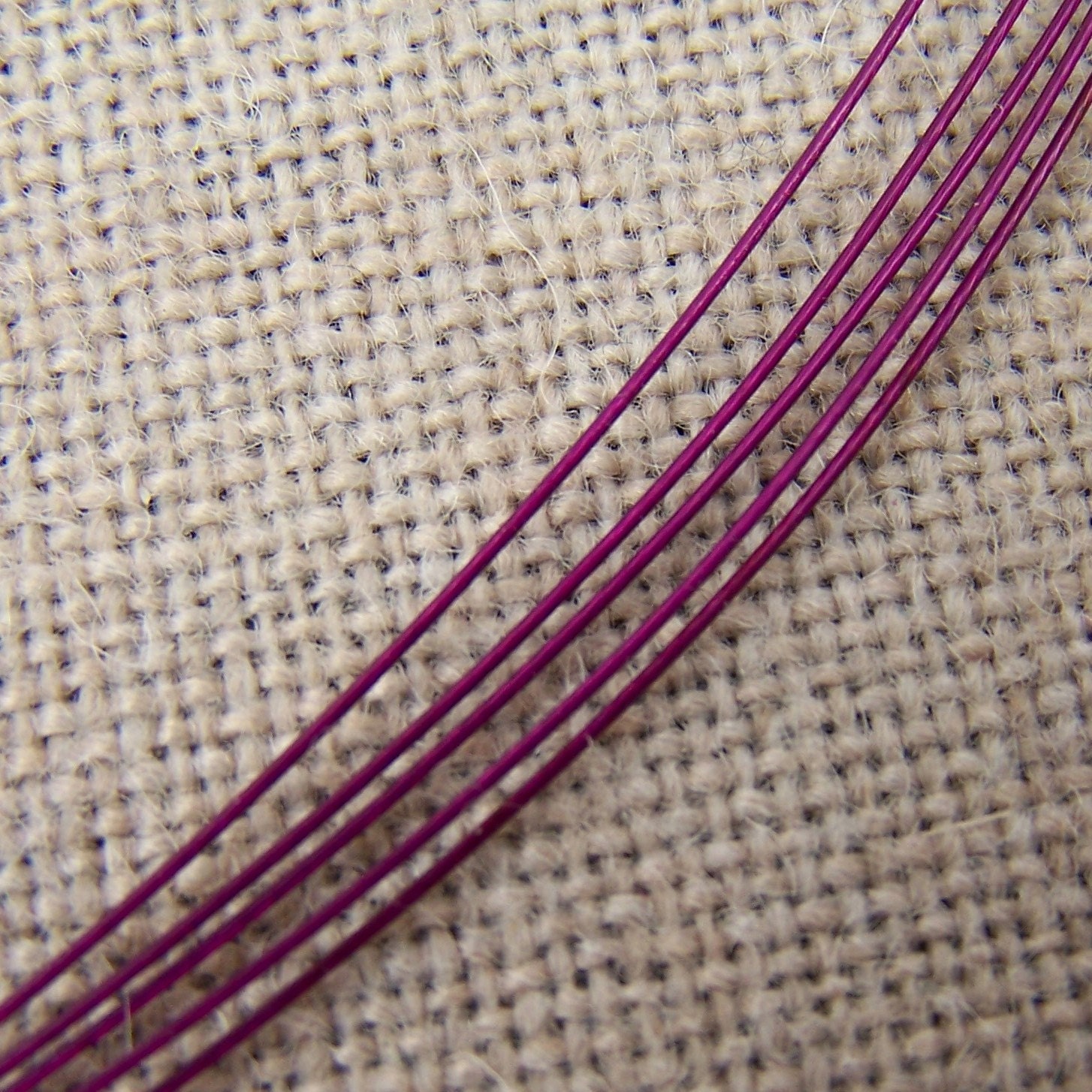 Colorful Stainless Steel Choker Cord - Mulberry Purple - 1mm - 18"