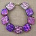 Dichroic Bubbles Bracelet- Pink Magenta