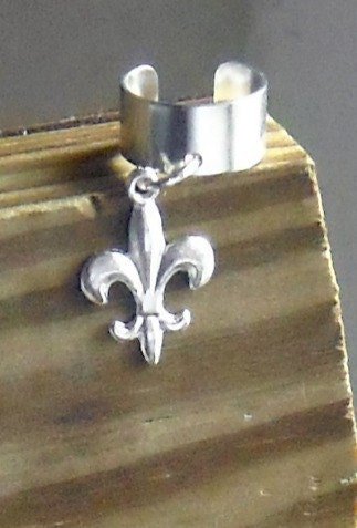 Fleur de Lis Ear Cuff/ Hair Jewelry