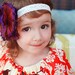 Baby Photography Prop..Baby Girl Photography Prop...Yellow Rosette Headband..Newborn Rosette Headband...mustard yellow...black..AILI