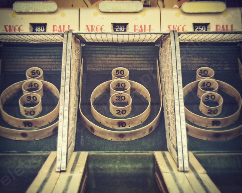 Fine Art-"Vintage Skee Ball" 8x10 Metallic Photographic Print