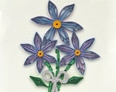 Quilled For you card Handmade greeting card flowers spring