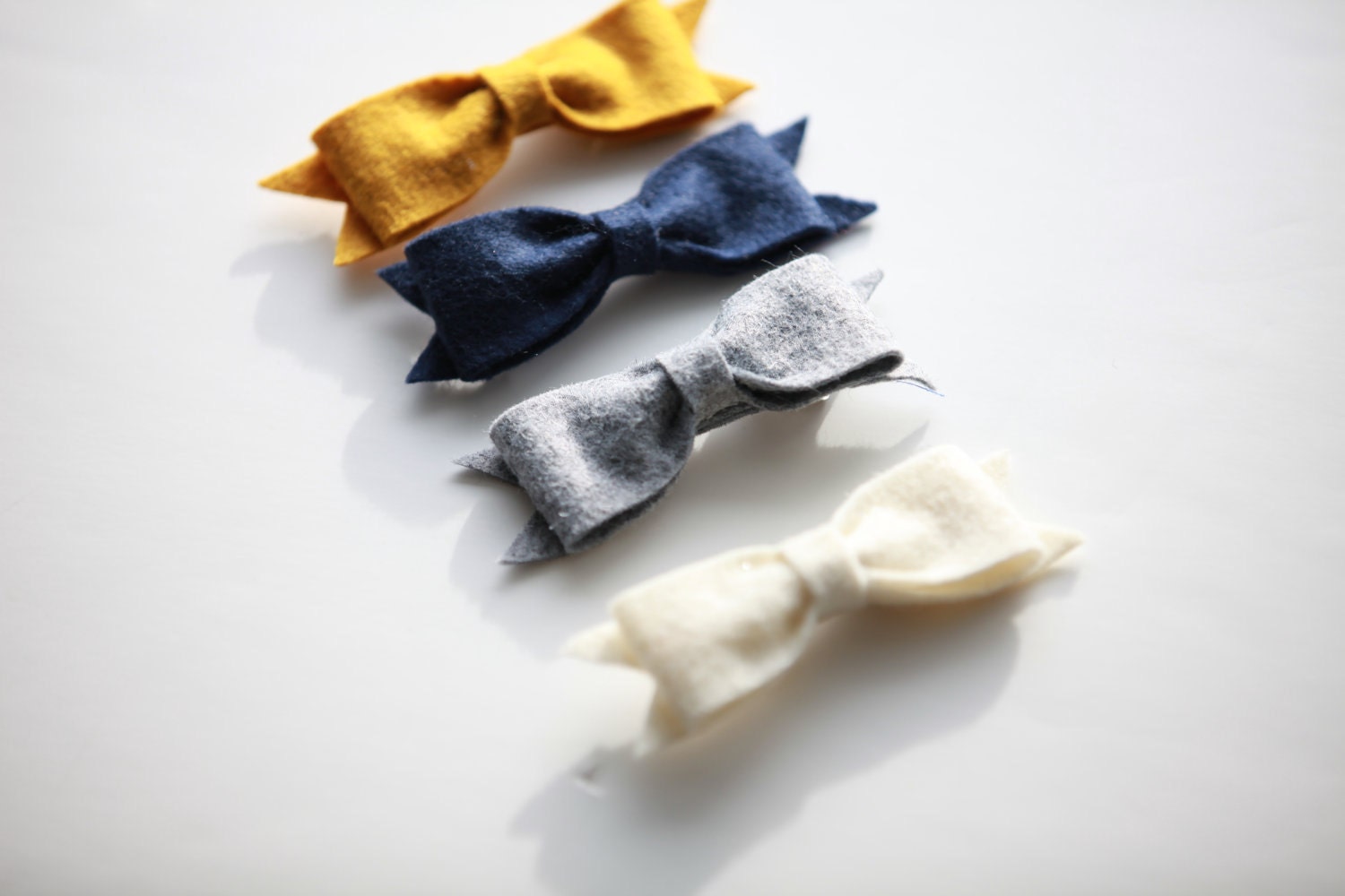 AHOY Felt Bow Hair Clips