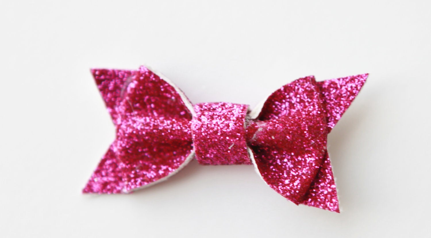 Glitter Glam Tiny Bows Set of 6: Choose from Nine Colors