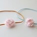 Pink Tulle Blooming Flower Headband- Choose elastic color and size