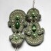 cool mint- soutache earrings free shipping