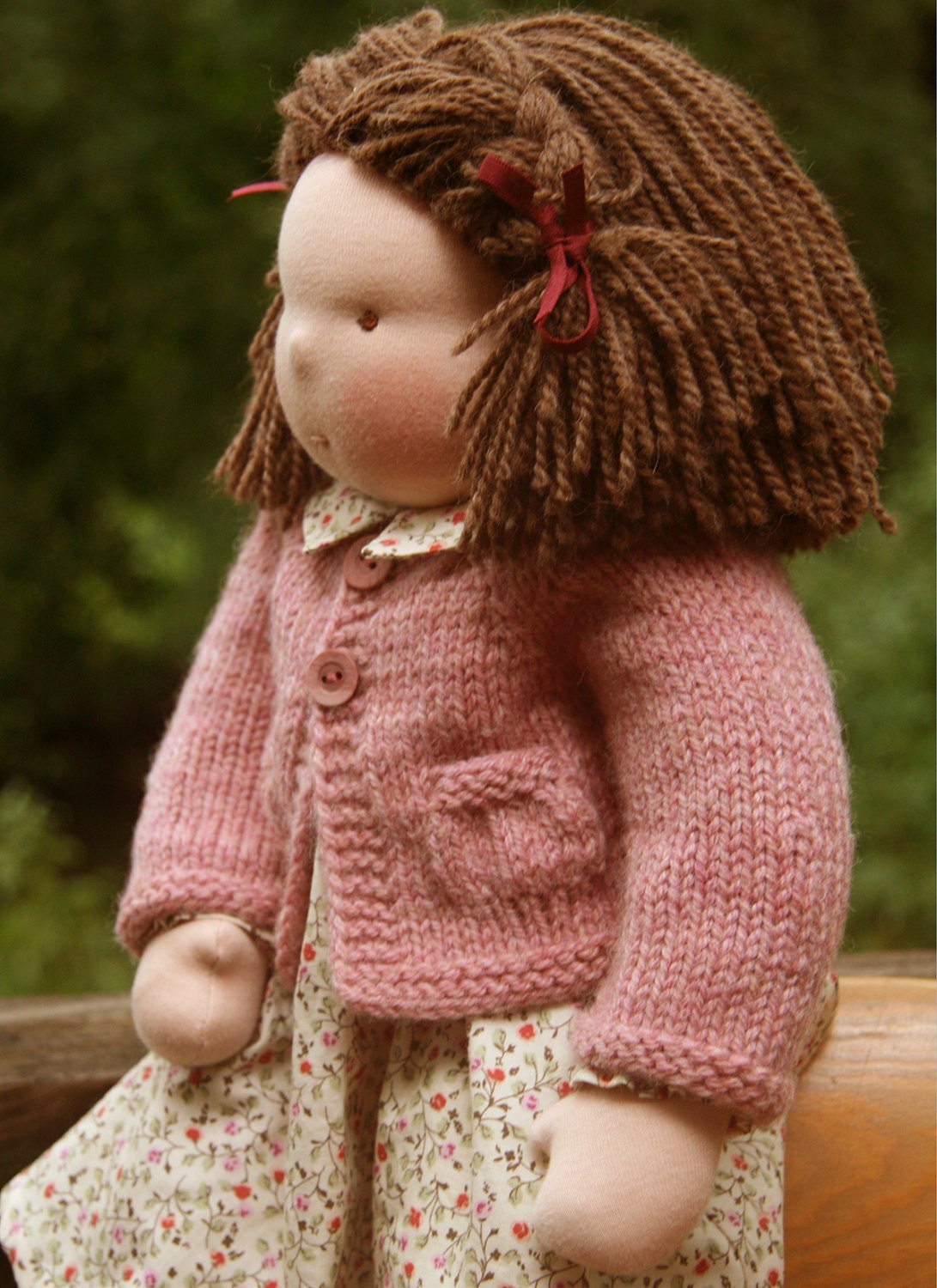 Organic Waldorf Doll 18 inch - Sasha - RESERVED for Alexis