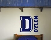 Vinyl Lettering Monogram for Child's Room Wall Decor