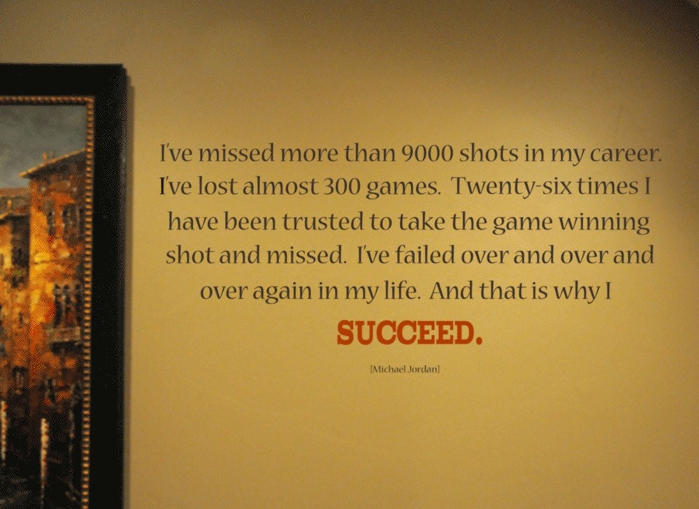 Inspirational Quote on Success Vinyl Wall Decal