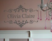 Shabby Chic Name Vinyl Wall Decal
