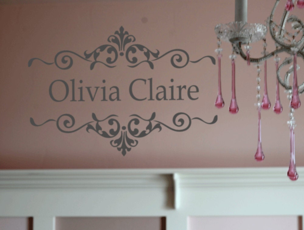 Shabby Chic Name Vinyl Wall Decal