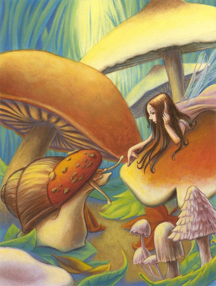 Passage Through the Mushroom Grove - Original Painting