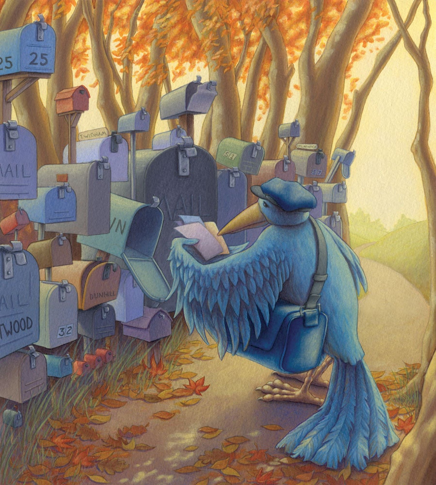 The Woodland Post - Original Painting