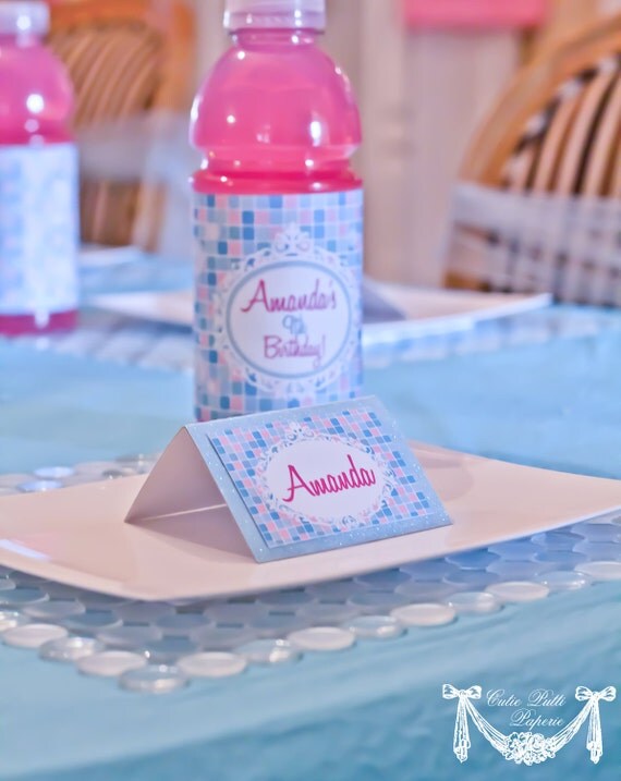 AMY ATLAS FEATURED Spa Party Collection-Printable Water Bottle Labels-Cutie Putti Paperie Il_570xn