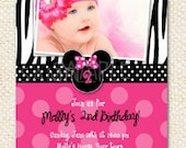 Minnie Mouse Birthday Invitations