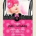 Minnie Mouse Birthday Invitations