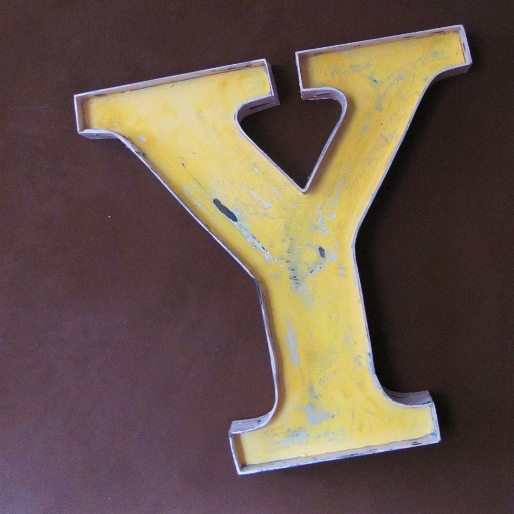 24inch distressed custom light-up marquee letter