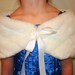 Flower girls faux fur capelet white off white ivory custom all sizes