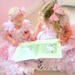 Flower girl dress, Custom made pink white cascading petals ,pageant dress gown all sizes 1,2,3,4,5,6,7,8,9,10,