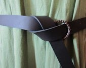 Medieval Leather Belt 1 1/4, Leather Ring Belt, SCA, LARP, Reenactments, Ren Faires