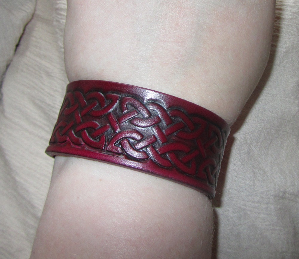 Leather Bracelet, Celtic Bracelet