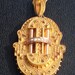 Victorian Mourning Locket Pendant 14k gold