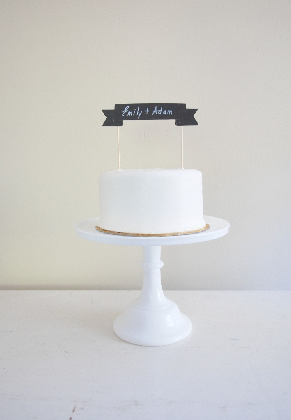 Chalkboard Cake Banner