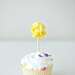 Custom Mini Pom Food Picks  (Set of 12)