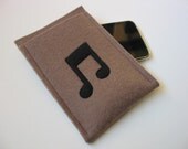 READY TO SHIP iPod touch 4th Generation cover iPod classic case -----Merino wool felt