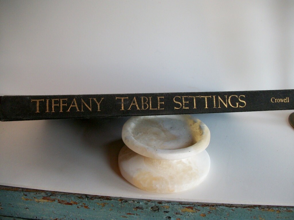 Vintage Tiffany Mid Century Table Settings Coffee Table Book