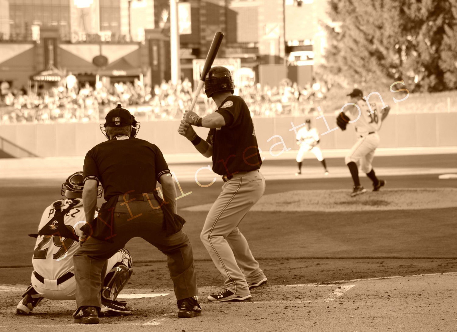 Photography Print... 5x7 Baseball Game At Bat "The Pitch" - JoyfulCreationsArt