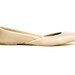 Soft leather ballet flats. Café au lait.