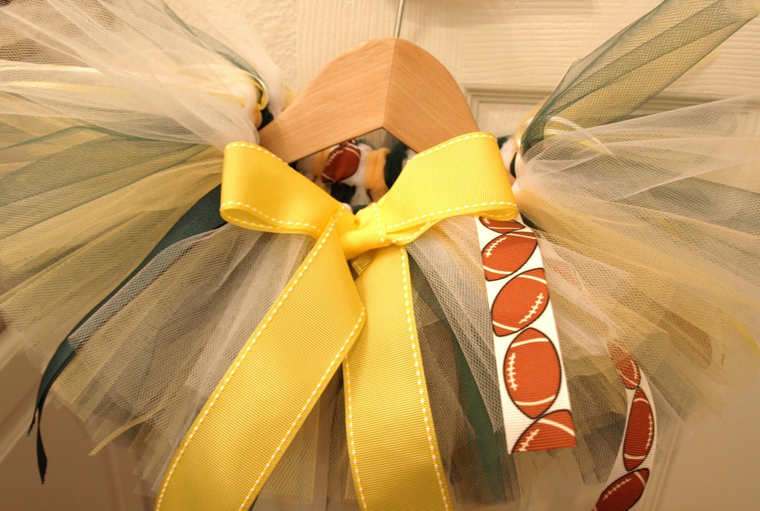 green bay packers tutu, nfl, green, gold, white, newborn, baby, toddler, custom made