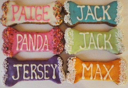 3 Large Personalized All Natural Dog Bones