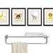 Kids Bathroom Wall Art - Four 8 x 10 Bathroom Jungle Safari Prints. Bathroom Rules - Wash, Brush, Flush, & Floss, Children's Wall Decor