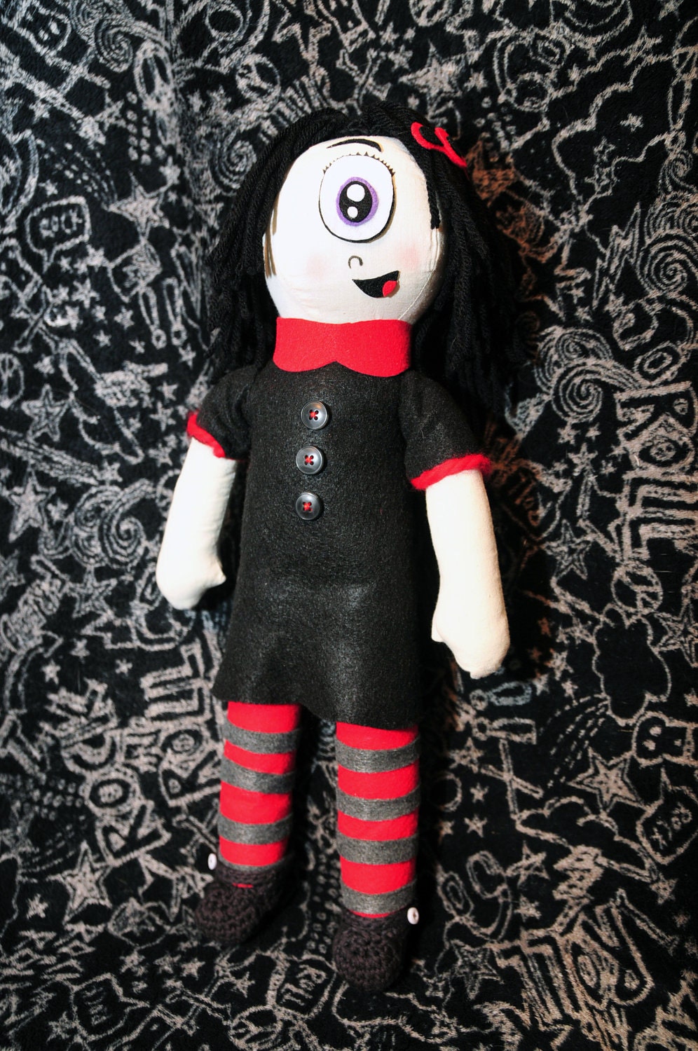 Iris Handmade Doll Ruby Gloom